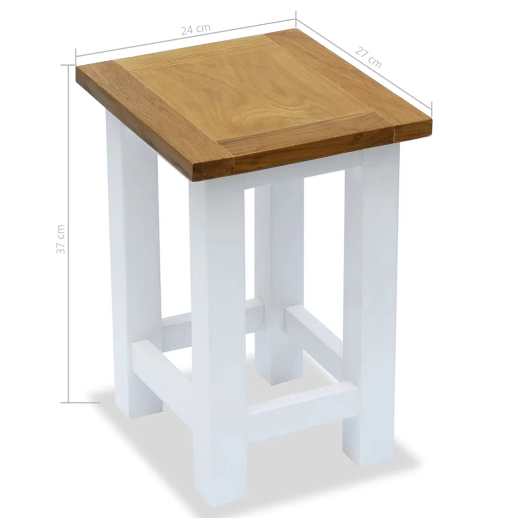Solid Oak Wood End Table X644940