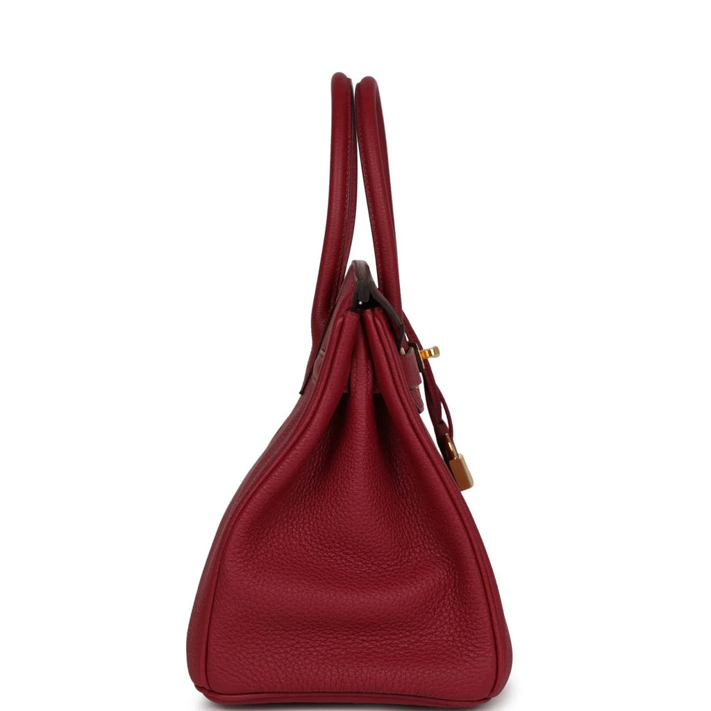 Rouge Grenat Togo Leather Bag X231041