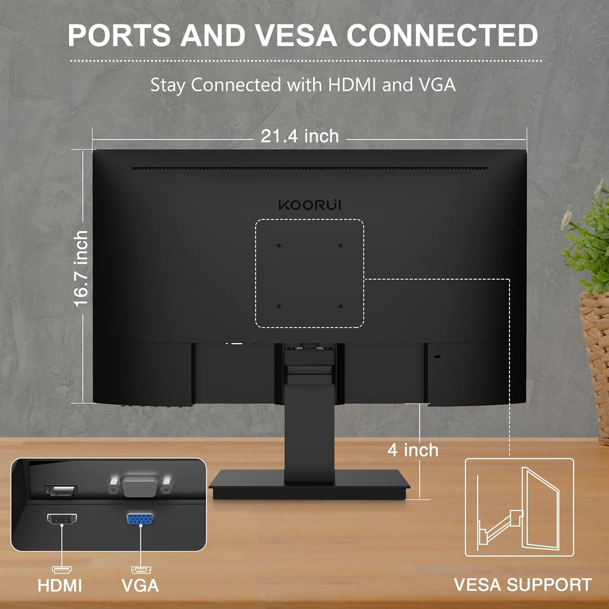24 Inch FHD 1080p IPS 75Hz Computer Monitor J8789