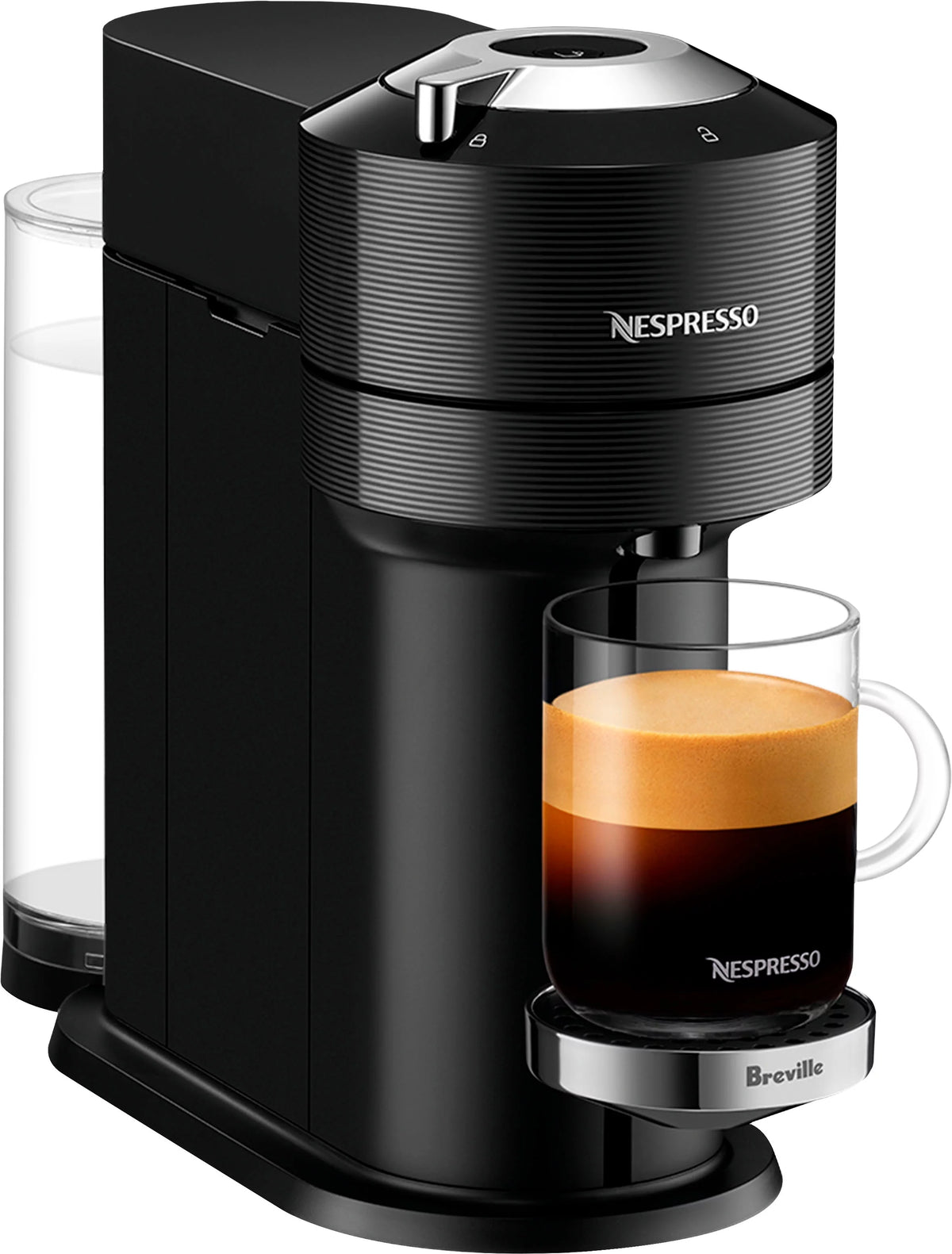 Black Coffee Maker with Milk Frother O3896