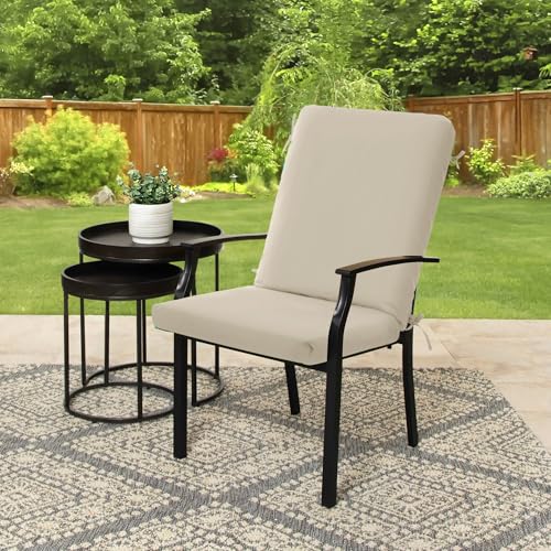 High Back Outdoor Chair Cushions 44''x20'' Waterproof Burgundy Z689