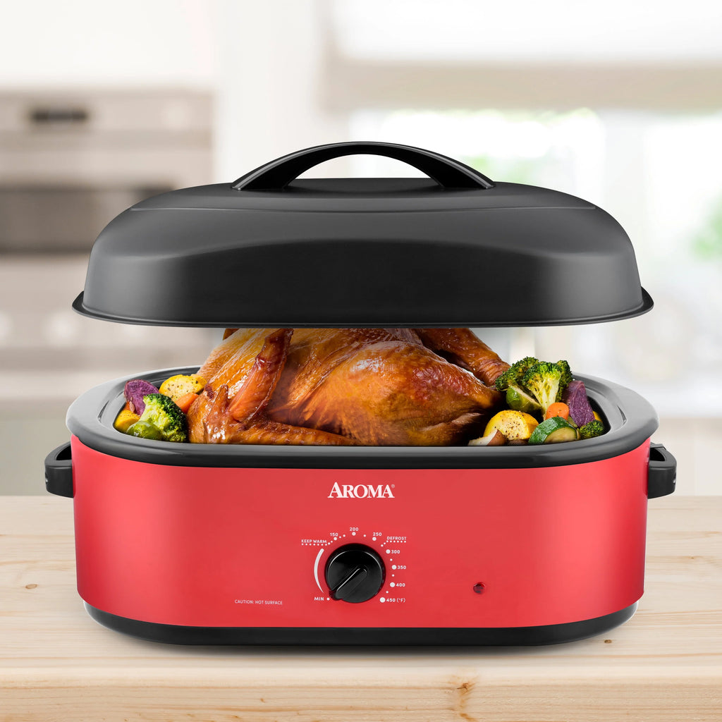 18Qt. Roaster Oven with High-Dome Lid, Black Y9639