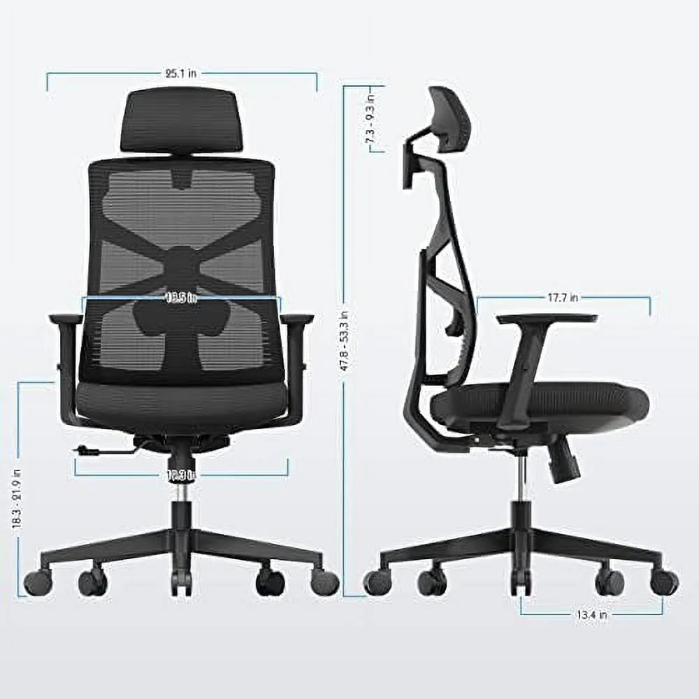 Ergonomic Mesh Office Chair with Lumbar Support W39612