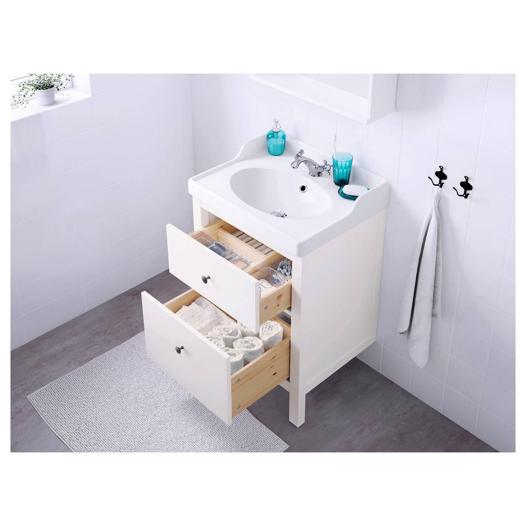 White Sink Cabinet with 2 Drawers H6150
