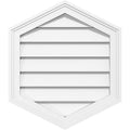 20x22W x 38x22H Vertical Peaked Surface Mount PVC Gable Vent C817328