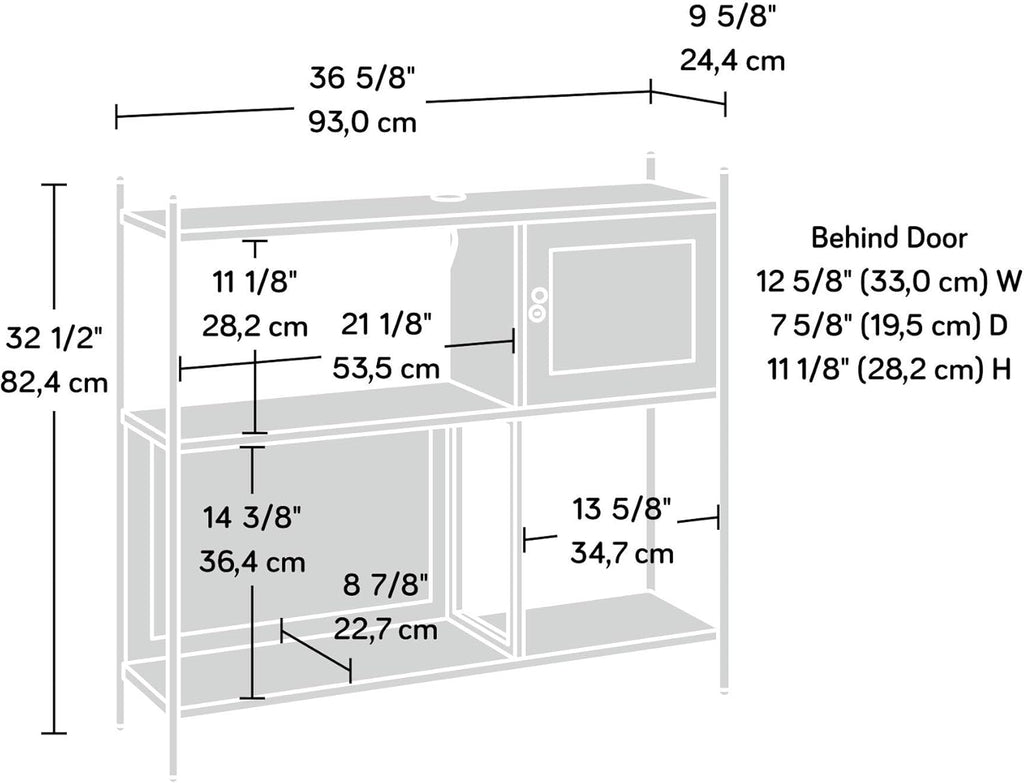Black Storage Cabinet Q147