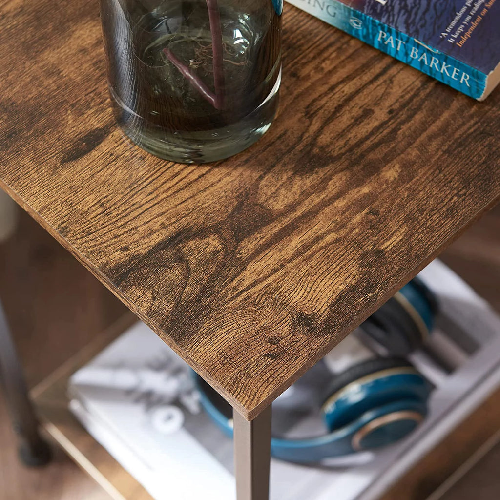 2-Tier Side Table with Storage Shelf Q3554