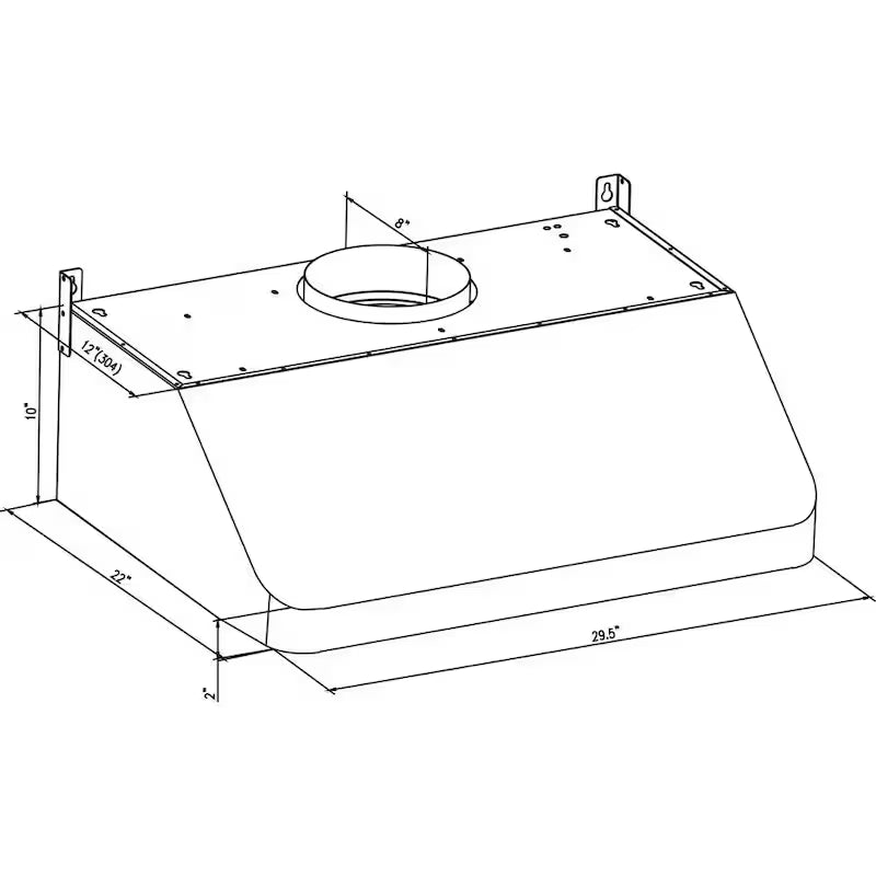 30 in. 500 CFM Ducted Under Cabinet Range Hood with LED Lights in Stainless Steel O247