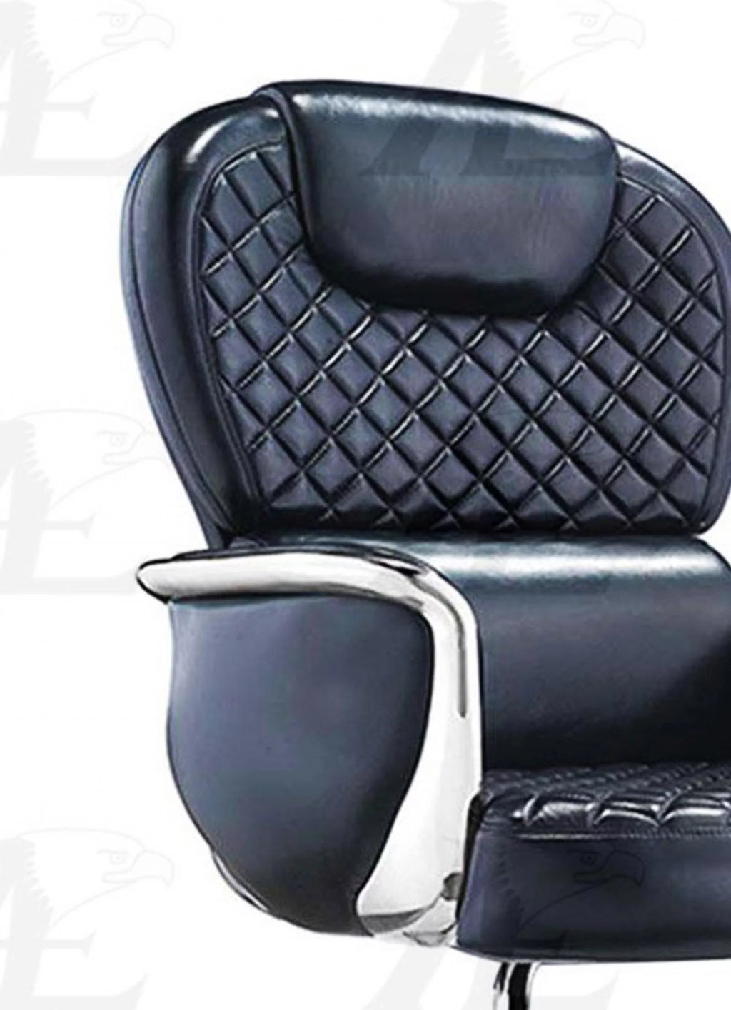 Black Full Italian Leather Conference Chair B80572