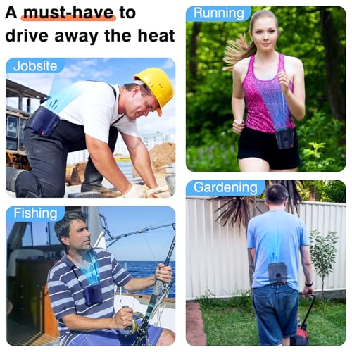 Portable Rechargeable Wearable Waist Fan T28474