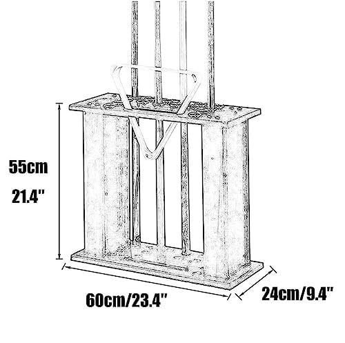 Wooden Billiards Cue Rack Stand Holds 16 Cues C6957