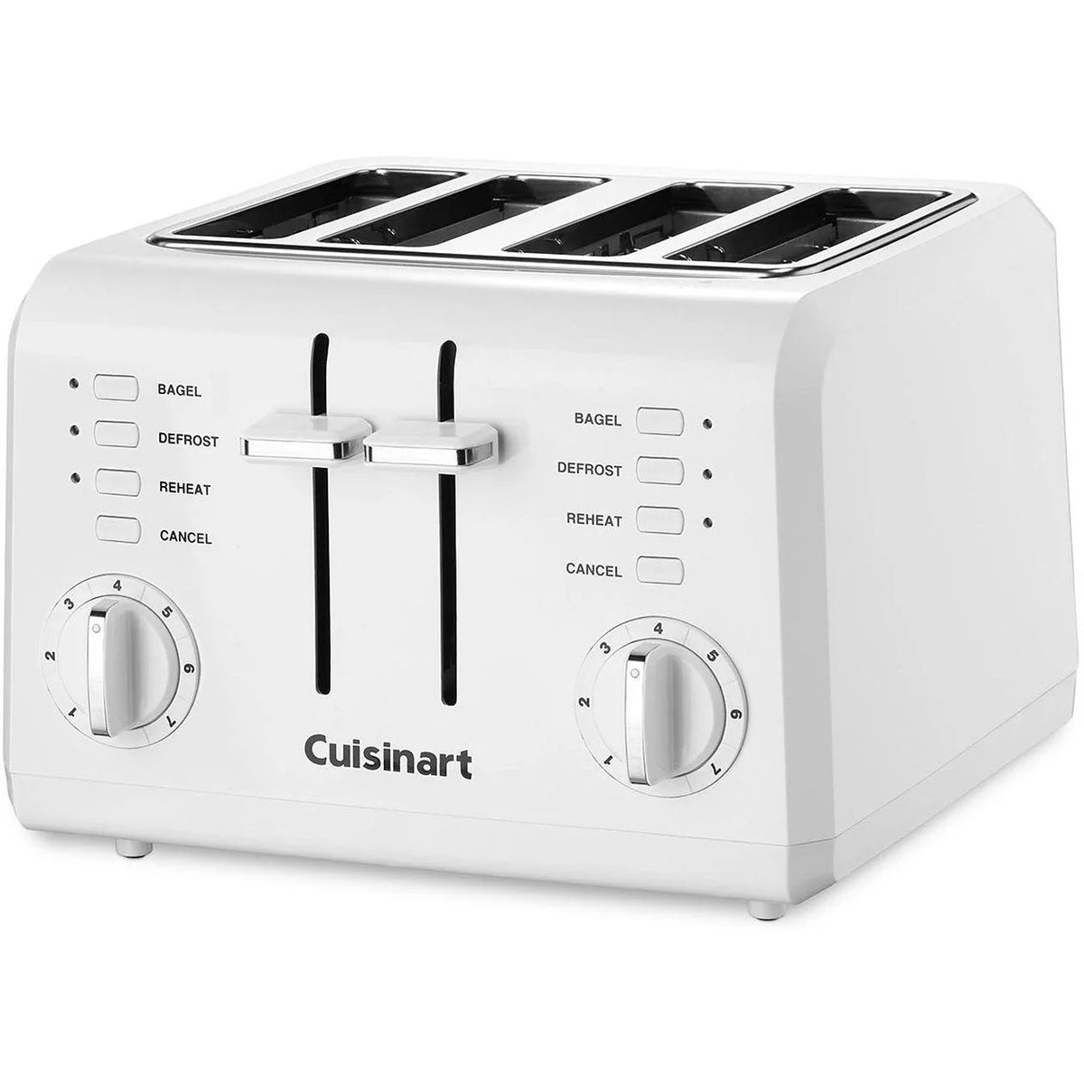 White 4-Slice Compact Plastic Toaster N373673