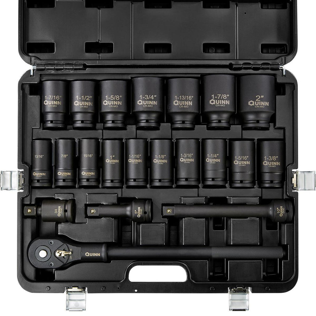3/4 in. Drive SAE Ratchet and Deep Impact Socket Set, 21-Piece S91269