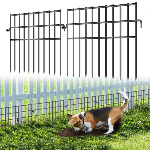 37ft x 13in Rustproof Metal Wire Garden Animal Barrier Fence, 26 Pack I57163
