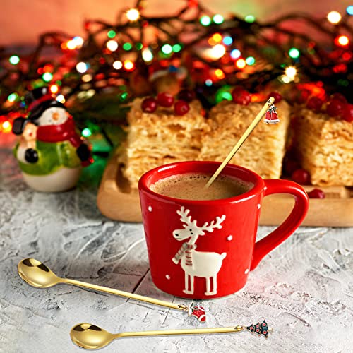 10 Pieces Stainless Steel Christmas Spoons K323519