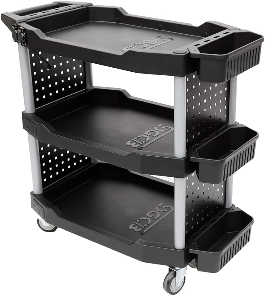 3-Tier Rolling Utility Cart with Wheels N749