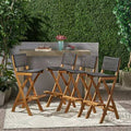 Acacia Wood Patio Bar Stool A86916