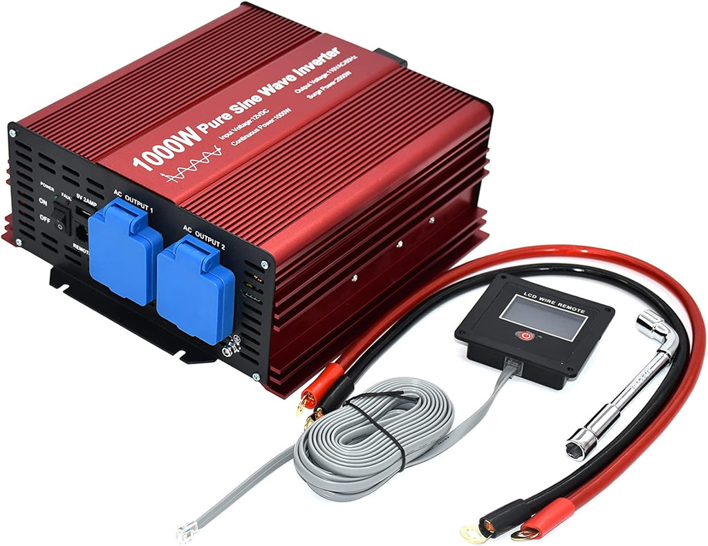 1500W Pure Sine Wave Inverter with Dual AC Outlets I12754