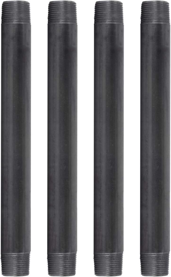 1” x 12” Malleable Cast Iron Pipe Nipple 4 Pack P1749