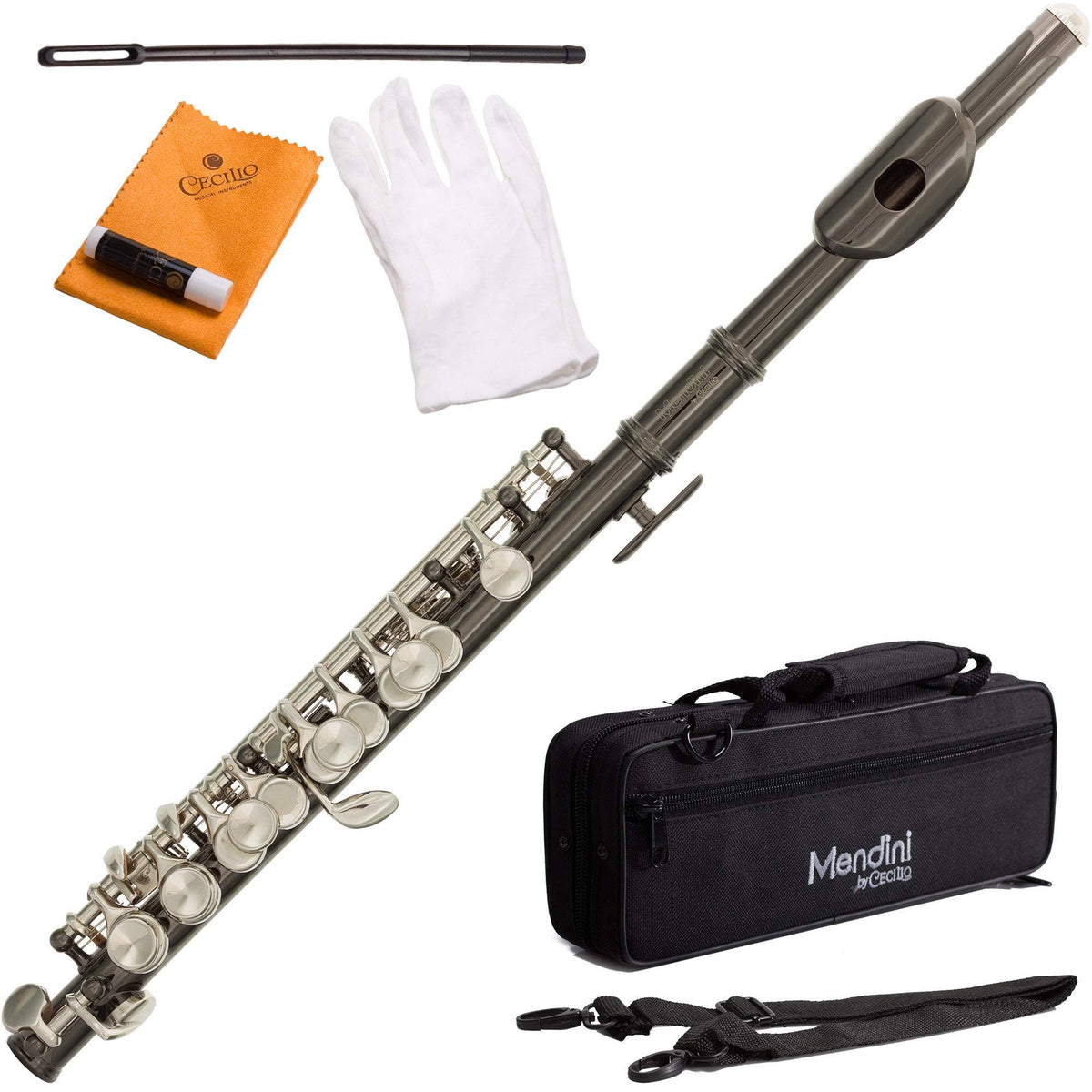 Black Nickel Plated C Piccolo with Case X487476