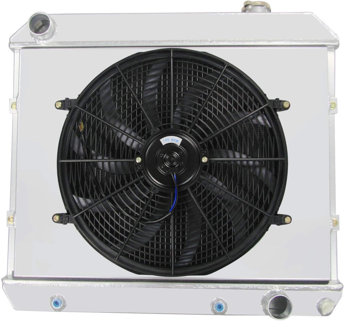 3 Row All Aluminum Radiator with Shroud and 16'' Fan X80748