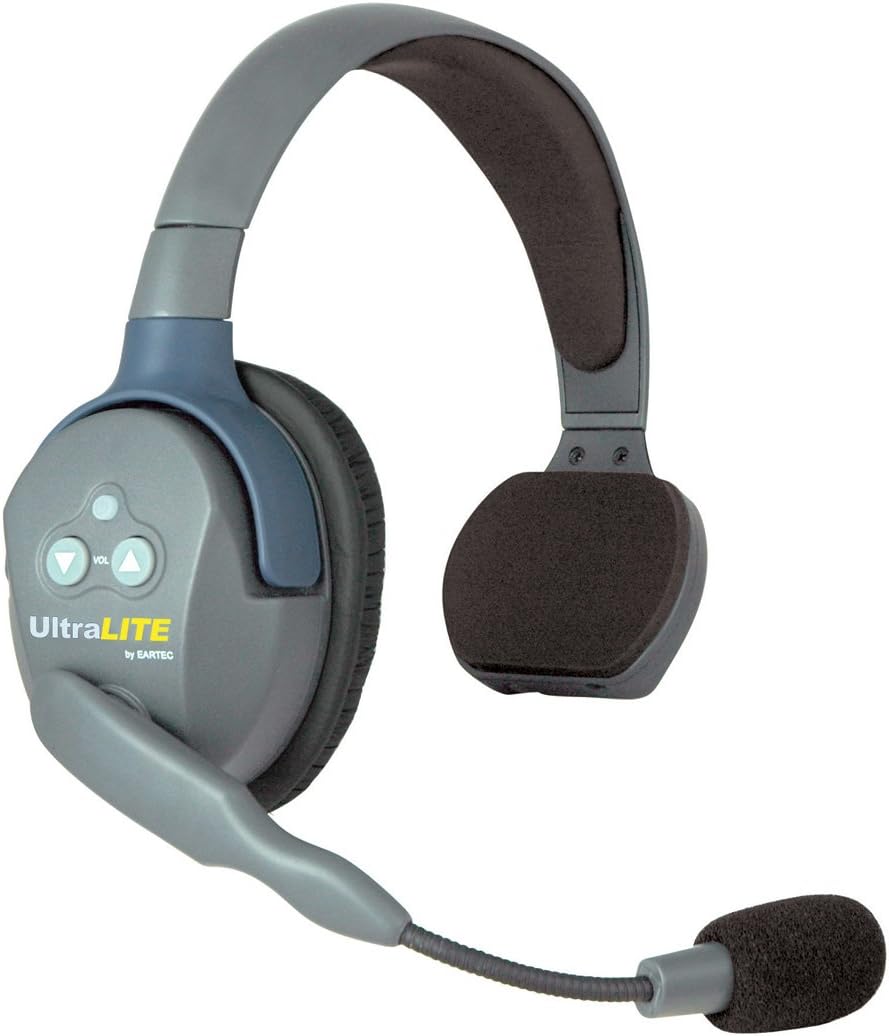 Full Duplex Wireless Intercom 2 Way Communication System with Single-Ear and Dual-Ear Headsets J5780
