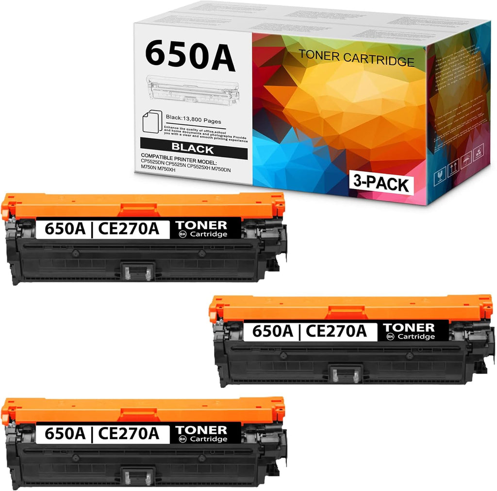 Black Remanufactured Toner Cartridges 3PK F43143