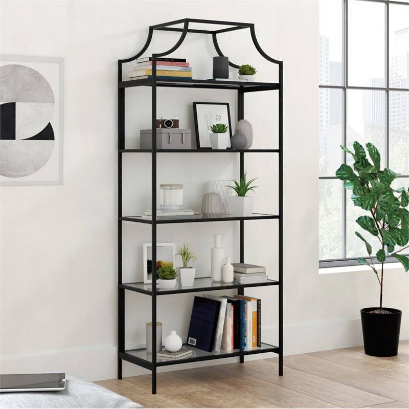 Black 2 Piece Bookcase Set Z958832