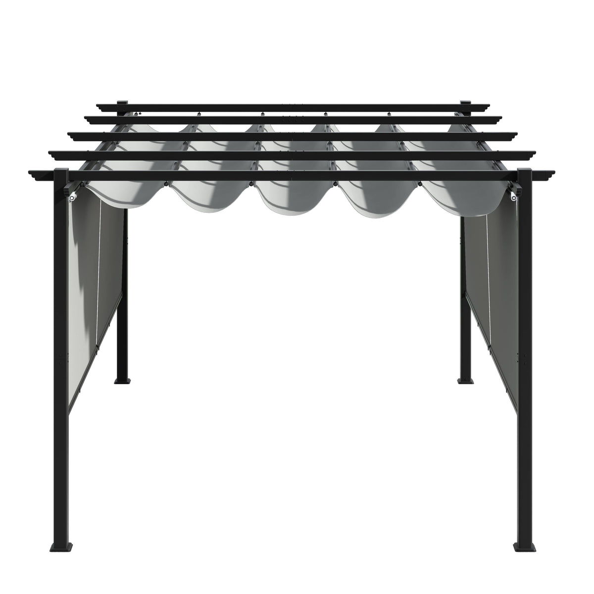 10x13 ft Aluminum Retractable Patio Canopy Pergola F825
