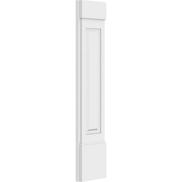 Raised Panel PVC Pilaster with Capital & Base (Pair) L87062