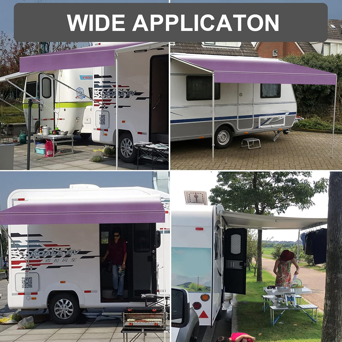Waterproof Vinyl RV Awning Fabric Replacement 20' X780142