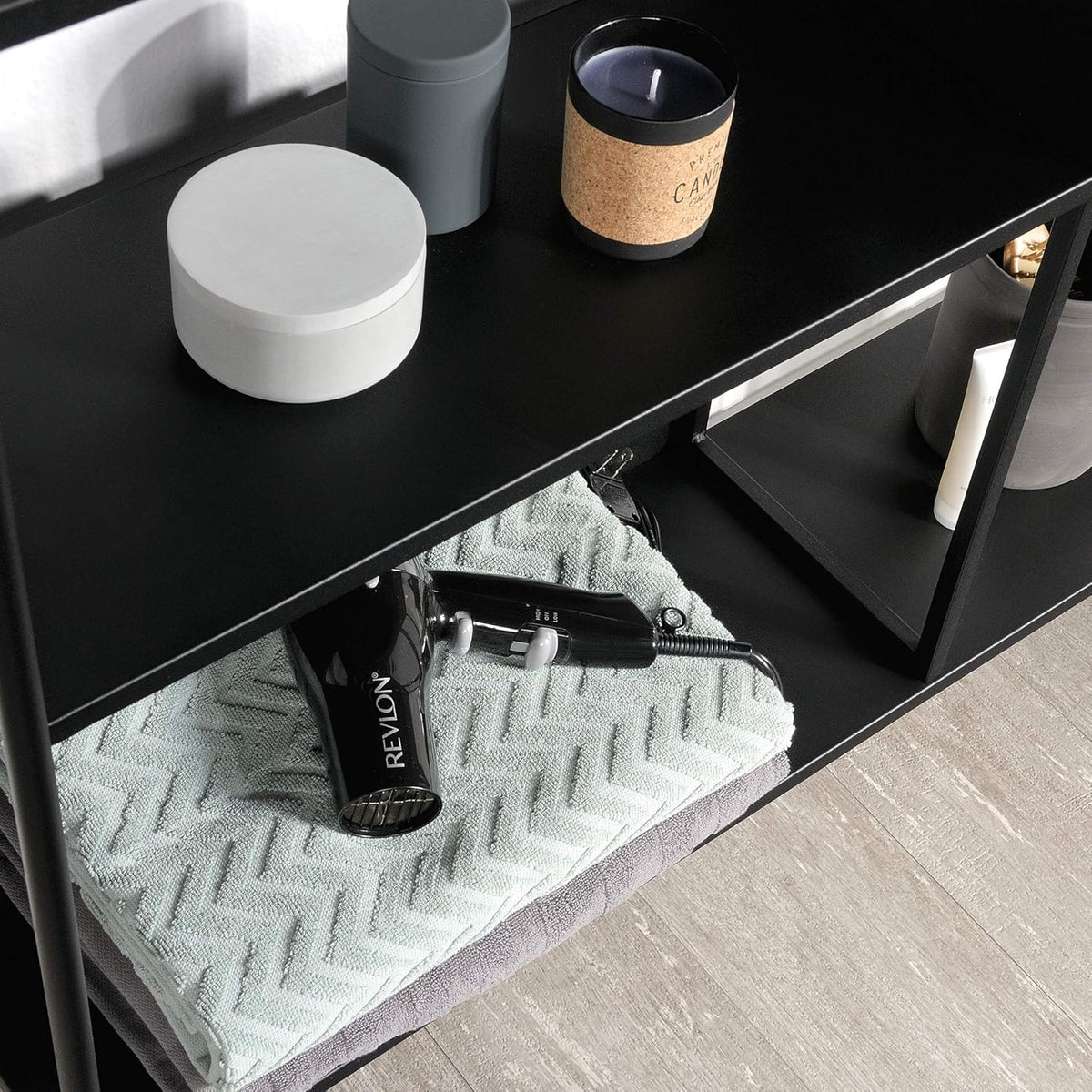 Black Storage Cabinet Q147