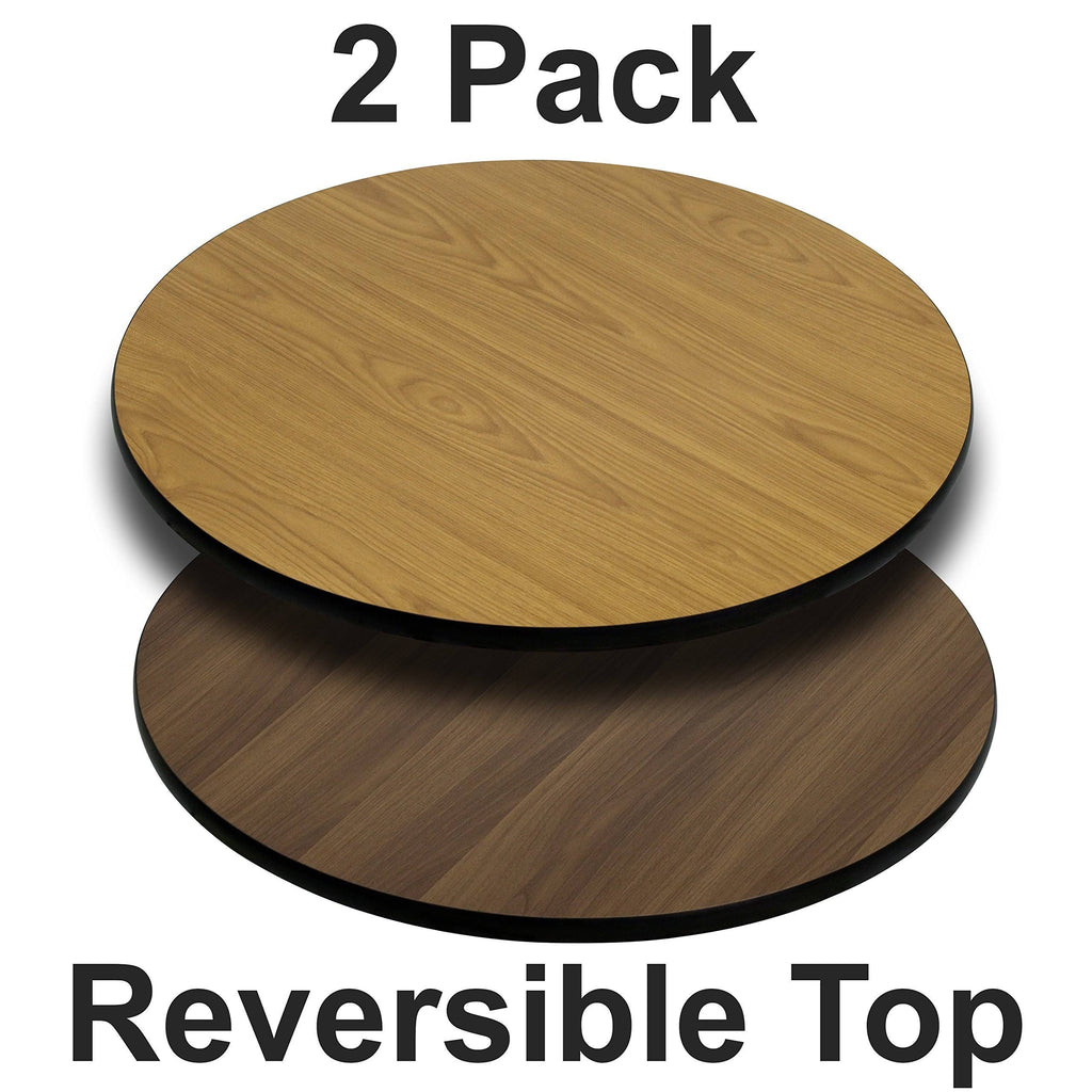 36" Round Table Top with Reversible Laminate, Set of 2 H719244