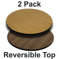 36" Round Table Top with Reversible Laminate, Set of 2 H719244