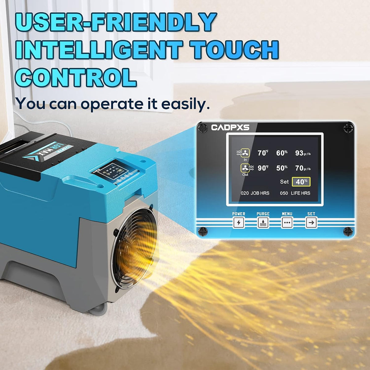 180PPD Commercial Dehumidifier with Pump T100
