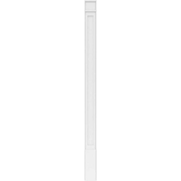 Flat Panel PVC Pilaster with Decorative Capital & Base (Pair) X85518