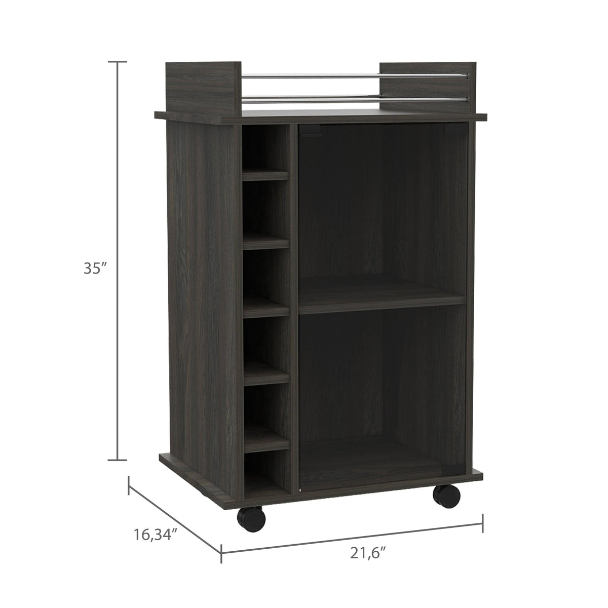 Grey Oak Bar Cart X488