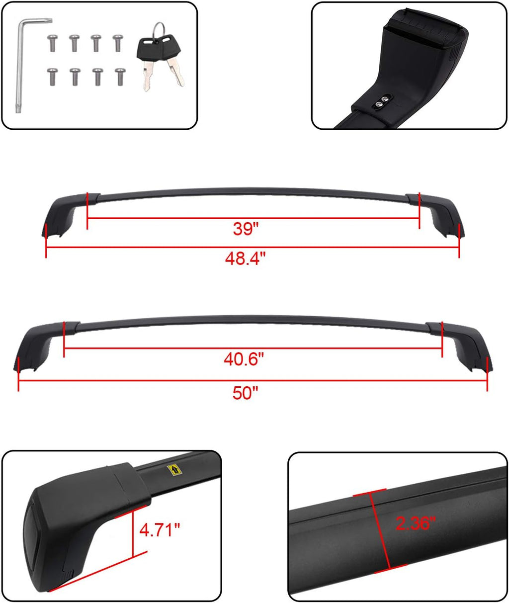 Roof Rack Cross Bar Lockable Cargo Carrier D890063