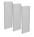 Commercial Grade Gridwall Panels 2' Width x 6' Height Black J1758