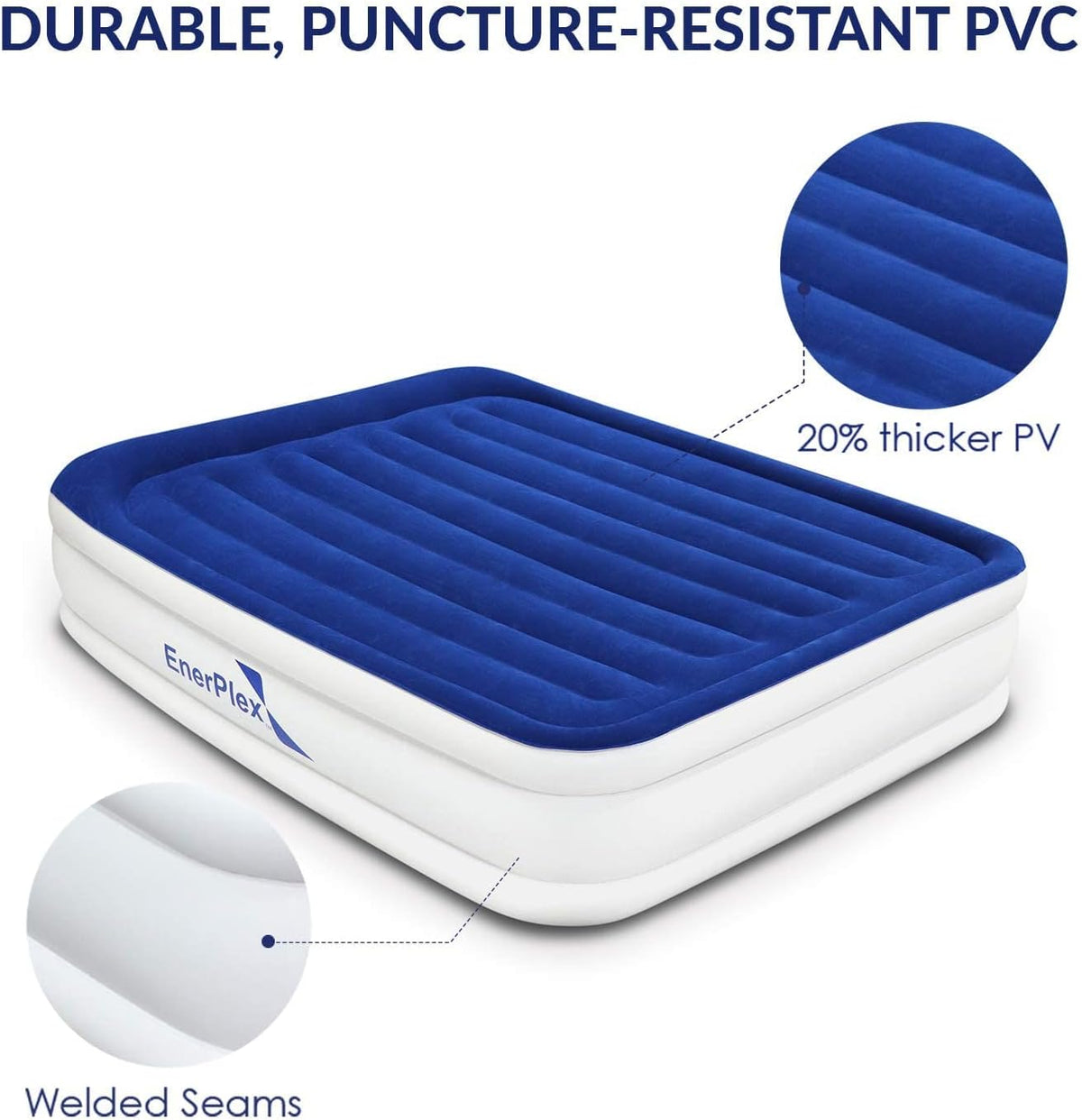 Queen Air Mattress with Built-in Dual Pump U540