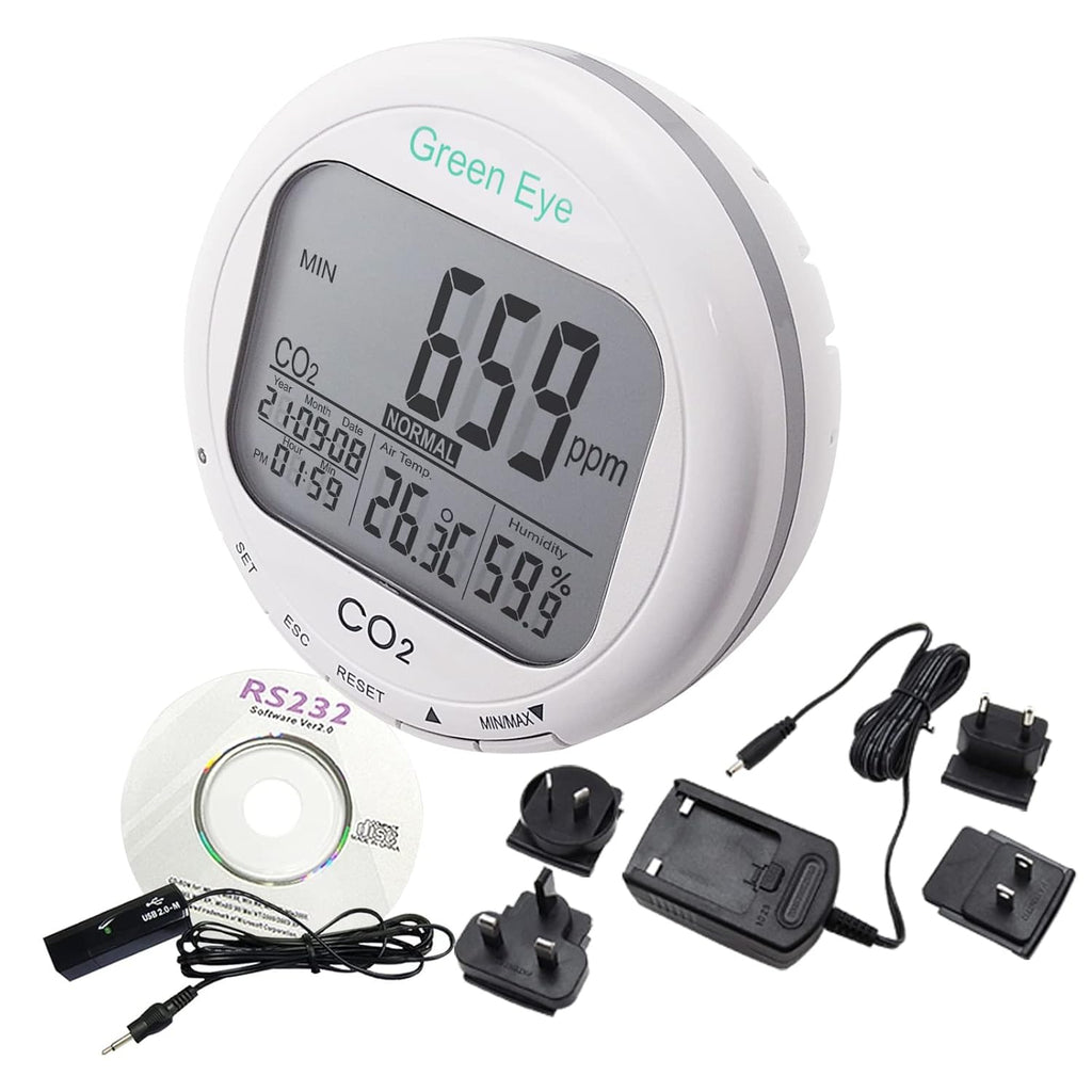 CO2 Carbon Dioxide Monitor with Relay Function NDIR Sensing Probe L85483