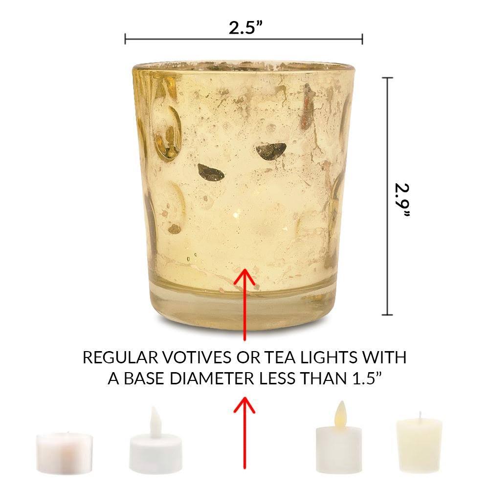 24-Pack Mercury Glass Candle Holder R83392
