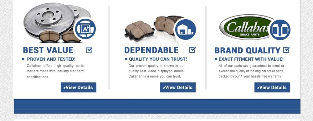 Rear Caliper Pair with Ceramic Brake Pads and Hardware Kit C94638