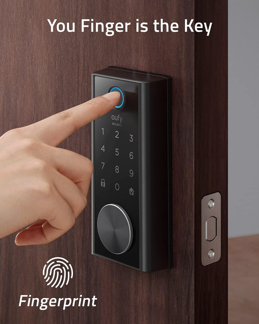 Smart Lock Touch & Wi-Fi Fingerprint Keyless Entry Door Lock V7385