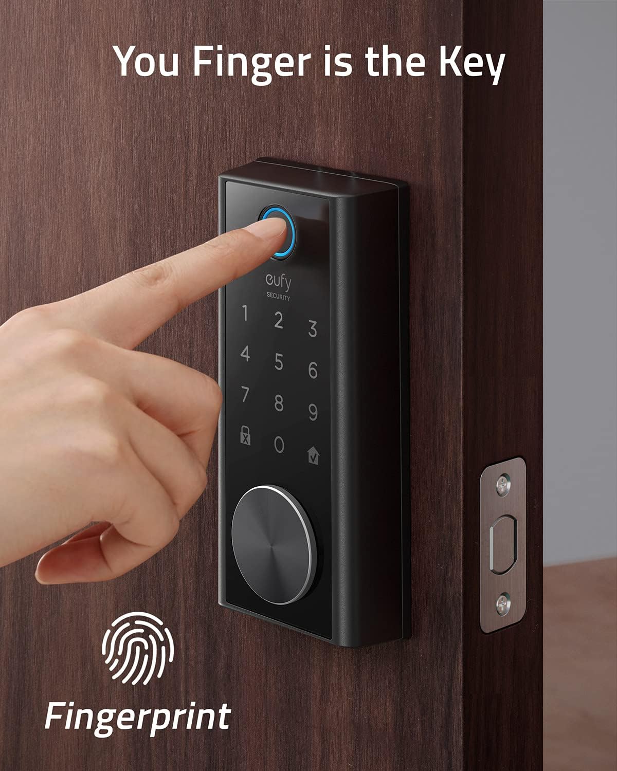 Smart Lock Touch & Wi-Fi Fingerprint Keyless Entry Door Lock V7385