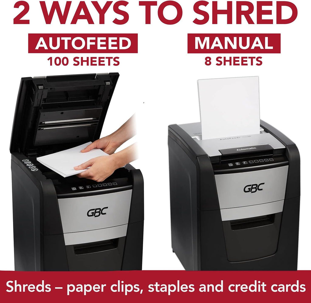 Auto Feed 100 Sheet Super Cross-Cut Paper Shredder W84950