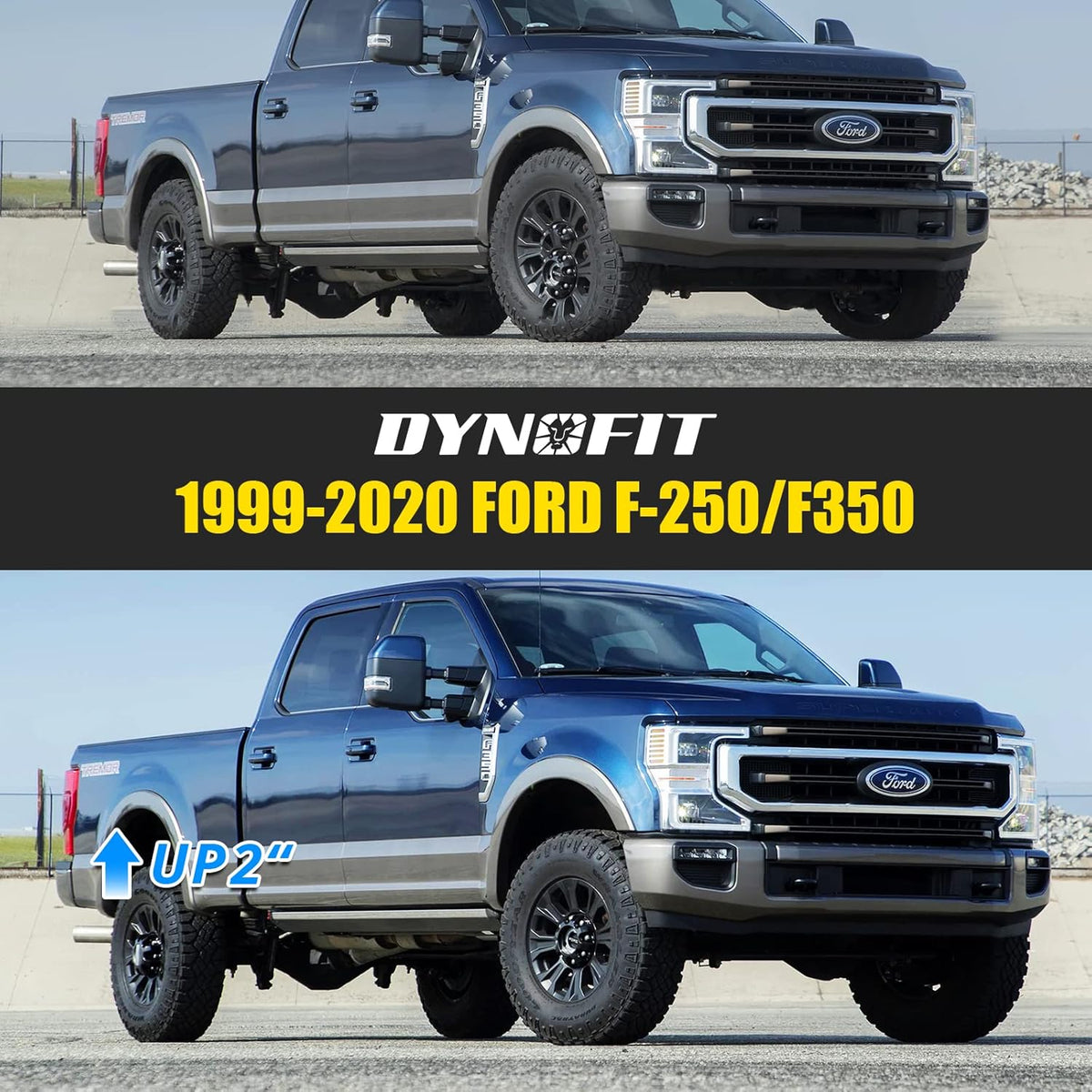 2 Inch Rear Lift Kit with Blocks and U-bolts Set I691173