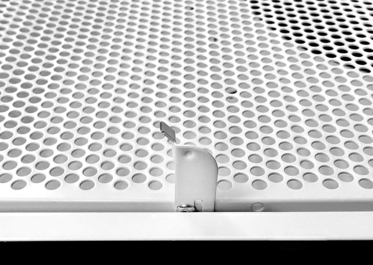 24 x 24 Perforated Return Grill with 12 Collar R4430