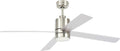 Remote Control Flush Mount Ceiling Fan with LED Light Q56330