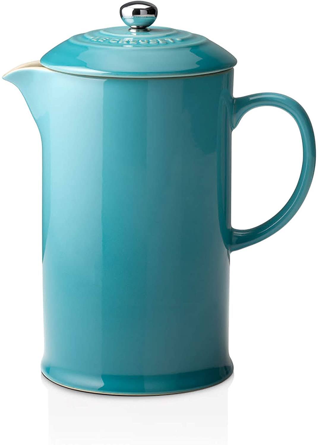 Teal Stoneware Cafetiere with Metal Press 750 ml Z543